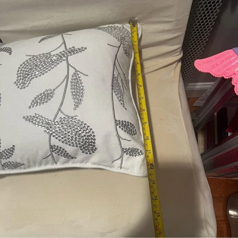 Gray Bird Pattern Throw Pillows